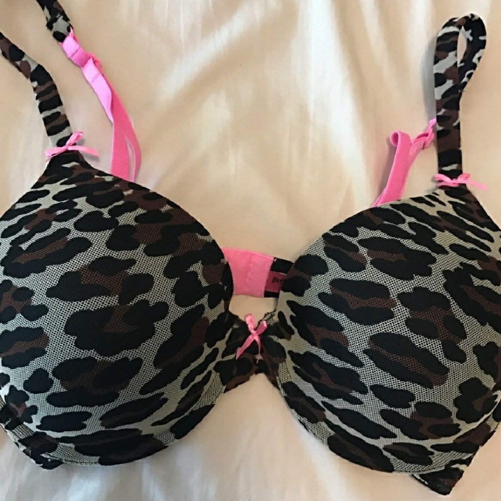 Betsey Johnson camouflage cheetah bra